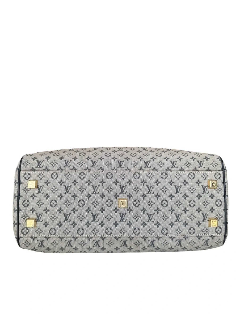 Louis Vuitton Josephine Mini lin Monogram Canvas Satchel in Beige and Black